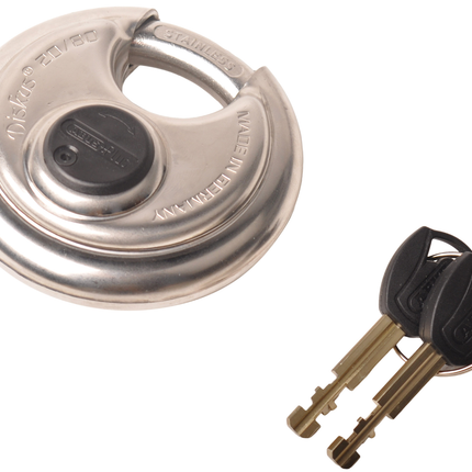 Abus Cadenas Abus Fixed Lock - Blocage de disque de qualité supérieure - 2 clés incluses
