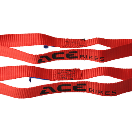 Acebikes Sangle d'arrimage Acebikes avec jeu de boucles - compatible avec le kit à cliquet Acebikes Heavy Duty