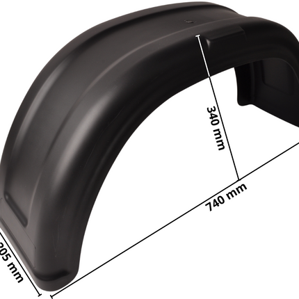 AL-KO AL-KO Garde boue 13/14 pouces 740x205x340 mm