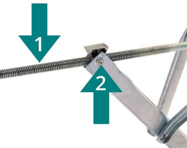 AL-KO Bloc de broches 20-15mm pour traverse Al-ko 355198