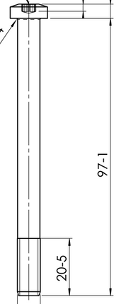 AL-KO Boulon Torx - M8x97 mm - adapté à l'AL-KO AKS2004