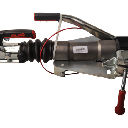 AL-KO Frein à inertie pour remorque AL-KO 150V - Capacité de remorquage maximale de 1500 kg - Raccordement au timon en V - y compris le collier (de serrage) pour la roue jockey