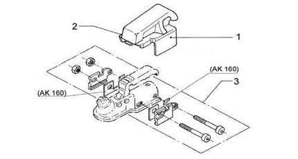 AL-KO Kit de montage sécurité AL-KO AK160 rond 50mm