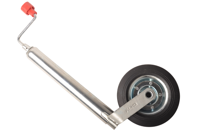 AL-KO Roue jockey Alko Compact, diamètre 48 mm rond, jante en acier avec roue en caoutchouc massif