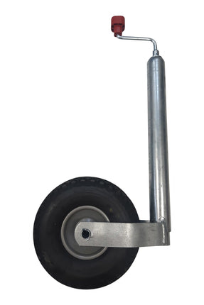 AL-KO Roue jockey Alko Plus, ronde diamètre 48 mm, extra longue, jante en acier avec pneu gonfable ( 260 x 85)