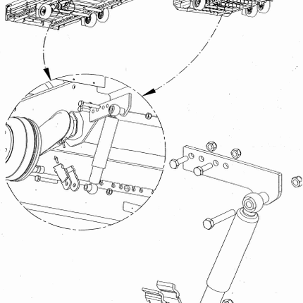 Anssems Amortisseurs Hulco MEDAX/TERRAX 1500 kg - essieu 1
