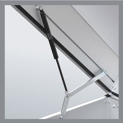 Anssems Jeu complet d'accessoires de fixation Anssems Ressort à gaz (couvercle vers l'avant)