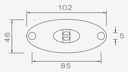 Aspock Aspock Flatpoint 2 - feu de gabarit orange/jaune - connecteur - LED - sur support