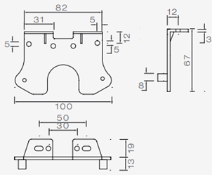 Aspock Aspock Flatpoint 2 - feu de gabarit orange/jaune - connecteur - LED - sur support