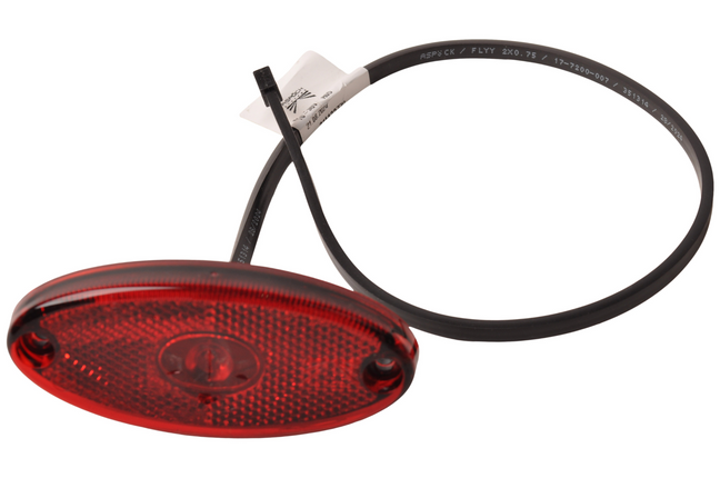 Aspock Aspöck Flatpoint 2 - feu de gabarit rouge - connexion par connecteur - LED