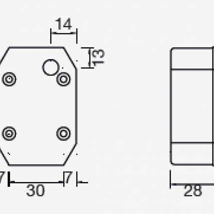 Aspock Aspöck Flexipoint 1 - rouge - connexion de câble détachée