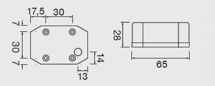 Aspock Aspöck Flexipoint - feu de gabarit orange/jaune 50 cm câble plat - câble DC