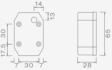 Aspock Aspöck Flexipoint LED - blanc - 50 cm câble plat - câble DC