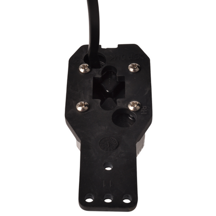 Aspock Aspöck Flexipoint LED Feu de gabarit gauche - rouge/blanc sur petit support en caoutchouc avec 0,5m de câble