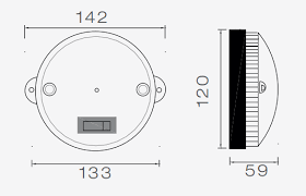 Aspock Aspöck inpoint luminaire d'intérieur avec interrupteur