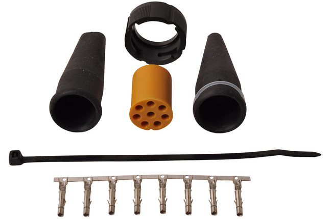 Aspock Aspöck prise gauche - 8 broches/fil - jaune