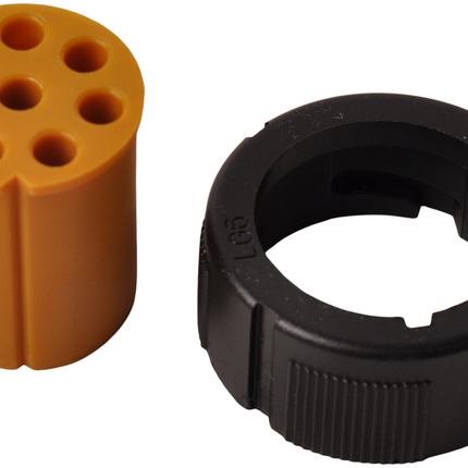 Aspock Aspöck prise gauche - 8 broches/fil - jaune