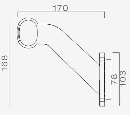 Aspock Aspöck Superpoint 2 - droit - blanc/orange/rouge - 1 mètre de câble plat