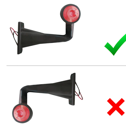 Aspock Aspock Superpoint 3 LED - droit - blanc/orange/rouge - 1 mètre de câble plat