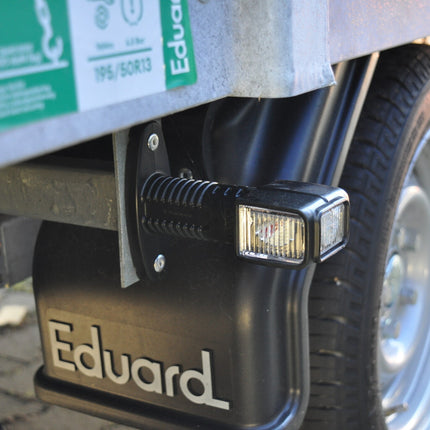 Aspock Aspock Superpoint 4 court - droit - blanc/rouge/orange - LED - 100 cm câble plat - support droit