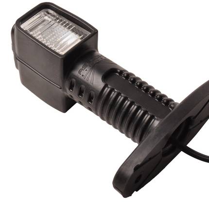 Aspock Aspock Superpoint 4 court - droit - blanc/rouge/orange - LED - 100 cm câble plat - support droit