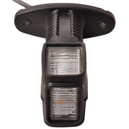 Aspock Aspock Superpoint 4 court - droit - blanc/rouge/orange - LED - 100 cm câble plat - support droit