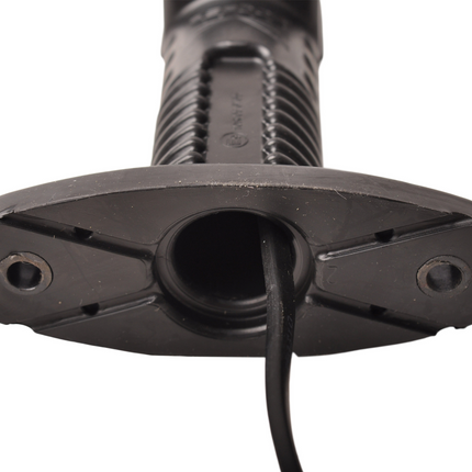 Aspock Aspock Superpoint 4 court - gauche - blanc/rouge/orange - LED - 100 cm câble plat - support droit