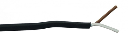 Aspock Câble plat à 2 conducteurs pour Aspöck - 2x0,75 mm²