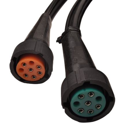 Aspock Faisceau de câble Aspöck - 8 mètres de long - 13 broches - avec 2x 8 broches prises - y compris les dérivations pour les feux de gabarit