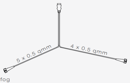 Aspock Faisceau de câble Aspöck - longueur 7 mètres - 7 broches - avec 2x 5 broches prises