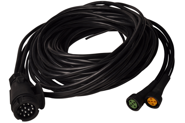 Aspock Faisceau de câble Aspock - longueur 9 mètres - 13 broches - avec prises 5 broches - dérivations incluses