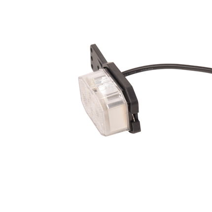 Aspock Feu de position LED Aspöck Flexipoint à droite – rouge/blanc sur petit support en caoutchouc avec câble de 0,5 m