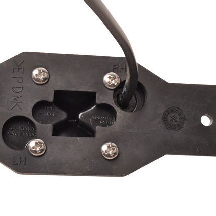 Aspock Feu de position LED Aspöck Flexipoint à droite – rouge/blanc sur petit support en caoutchouc avec câble de 0,5 m