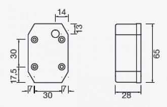Aspock Flexipoint rouge - verre séparé