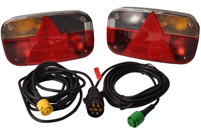 Aspock Kit d'éclairage 7 broches Aspöck Multipoint 3 avec 5 mètres de câble principal