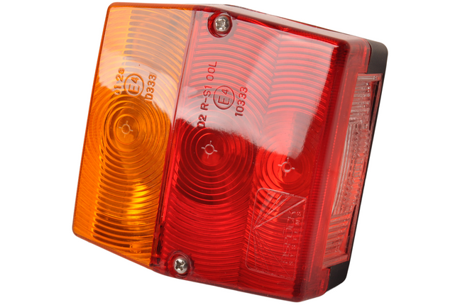 Aspock Minipoint - Feu arrière - 5 broches - gauche/droit avec éclairage de la plaque d'immatriculation