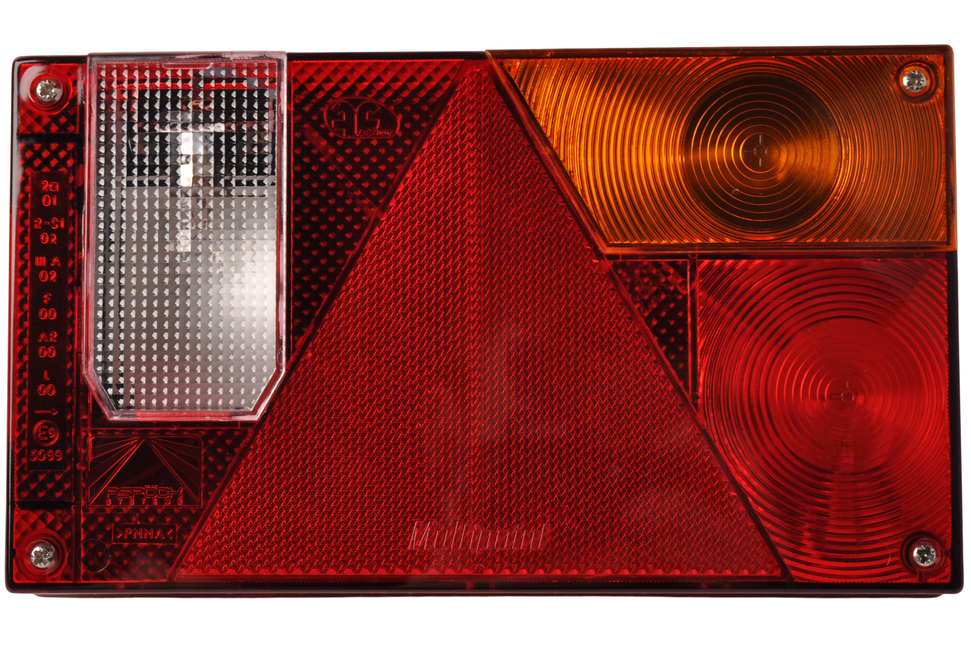 Aspock Multipoint 1 - Feu arrière - 24-5210-007 - 5 broches - droit AVEC FEU ARRIÈRE