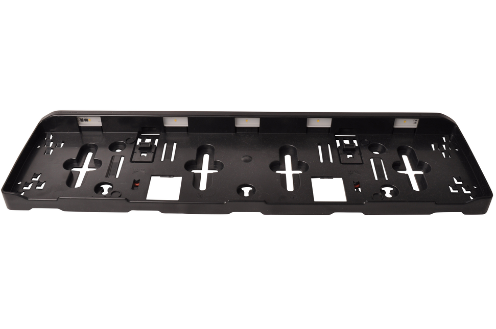 Aspock Porte-plaque d'immatriculation étanche incluant éclairage LED - 540x145x37 mm