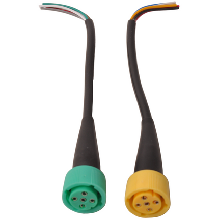 Aspock Raccords Aspöck à gauche (jaune) et à droite (vert)