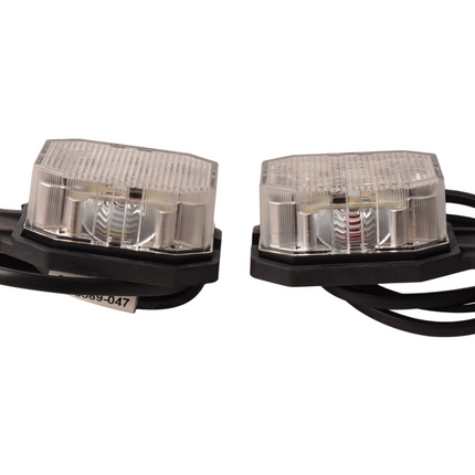 Aspock Set de 2 feux de position LED Aspöck Flexipoint - rouge/blanc - 50 cm