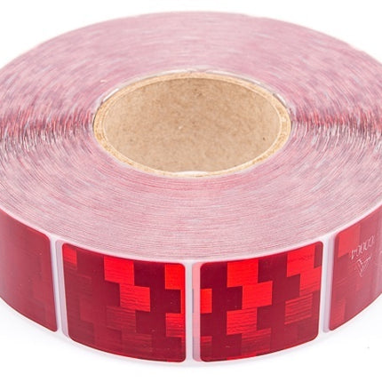 Avery 50 mètres de ruban adhésif réfléchissant pour surfaces souples - rouge