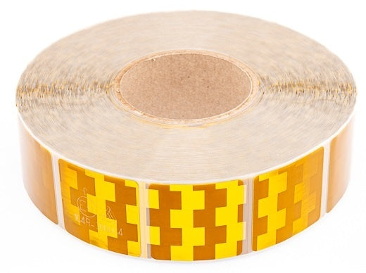 Avery 50 mètres de ruban adhésif réfléchissant pour surfaces souples - orange/jaune