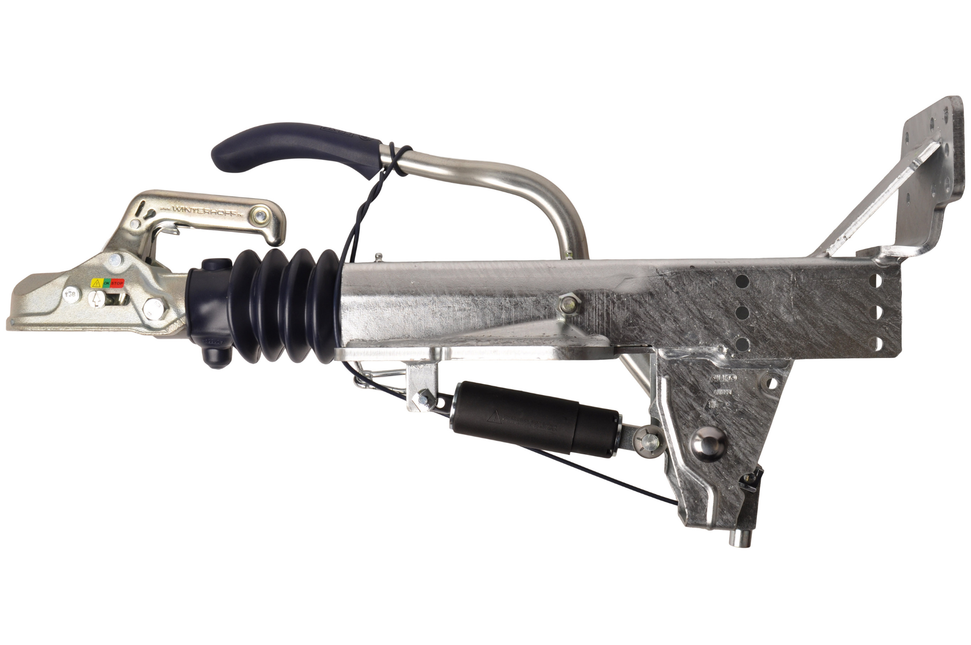 BPW BPW Frein à inertie pour remorque ZAF2,0-3 - 2000 kg de capacité de traction maximale - montage supérieur - y compris le support de la roue jockey