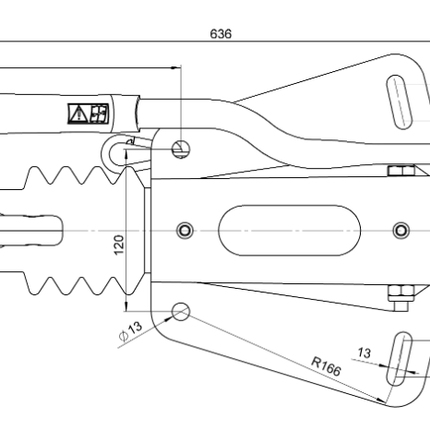 BPW Frein à inertie pour remorque BPW ZAF1,35-3 - 1350 kg de capacité de traction maximale