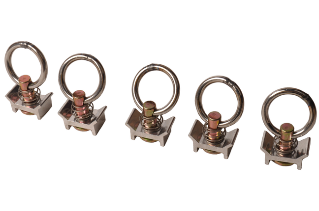 Cantonal 5 anneaux d'arrimage pour rails de sécurisation de charge