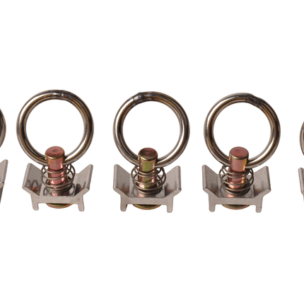 Cantonal 5 anneaux d'arrimage pour rails de sécurisation de charge