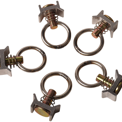 Cantonal 5 anneaux d'arrimage pour rails de sécurisation de charge