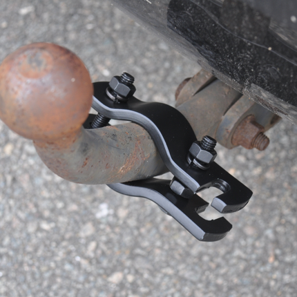 Cantonal Accouplement auxiliaire pour câble de rupture sur crochet de traction (pièce auto) - noir