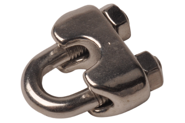 Cantonal Agrafe RVS pour fil d'acier (6 mm)