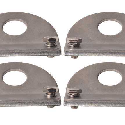 Cantonal Anneau d'arrimage 90x74 mm - contrepartie 90x18x6 mm incluse - convient aux Remorques Anssems - ensemble de 4 pièces